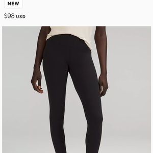 NWT Lululemon align high rise black leggings. 28 length and size 6